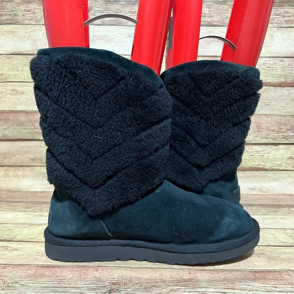 Ugg Black Suede Tania Boots